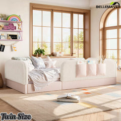 teddy fleece montessori floor bed for kids bedroom