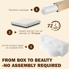 Bellemave® Folding Foam Sofa Bed,15" Full Size Floor Couch,Convertible Sleeper Futon Loveseat Couch for Living Room, Guest Use, Office, Apartmen Bellemave®