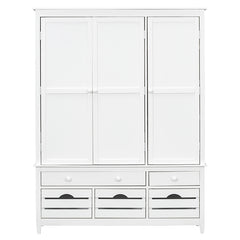 Bellemave® Large Kitchen Storage Cabinet Cupboard with 10 Drawers,8 Door Shelves and 4 Pull-Out Trays