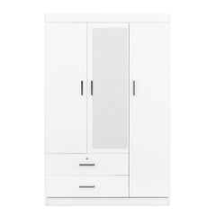 Bellemave® 3-Door Mirror Wardrobe with Shelves Bellemave®