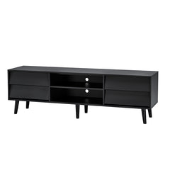 Bellemave® 63" TV Stand Features Vintage-style and Bevel Design with 4 Drawers