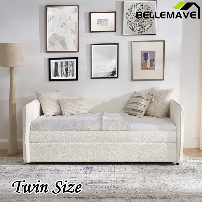 Bellemave® Upholstered Tufted Sofa Bed with Trundle