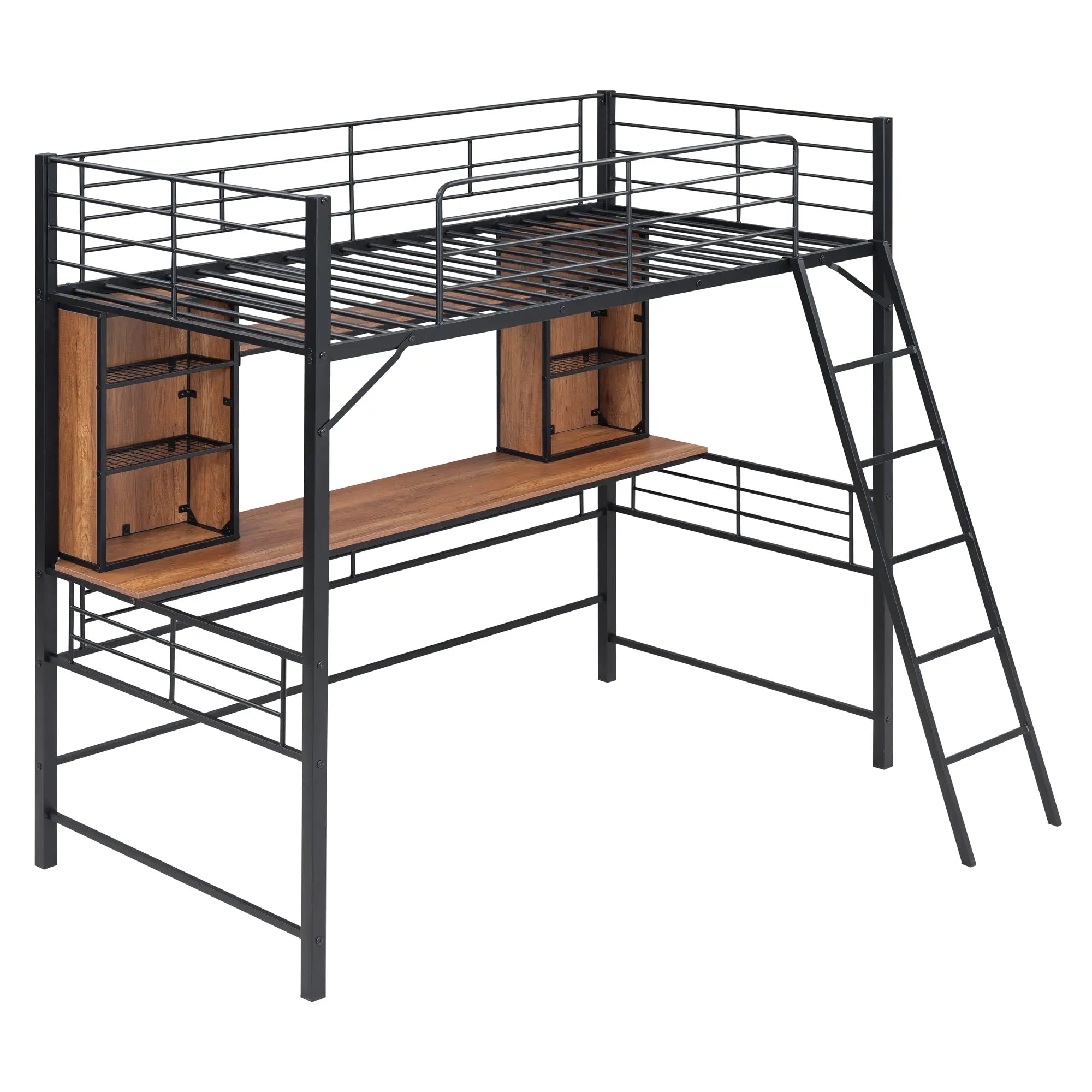 Bellemave® Loft Bed with Desk, Shelf and Ladder Bellemave®