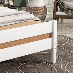 Bellemave® Twin Size Platform Bed with Headboard and Footboard