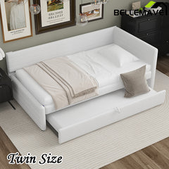 Bellemave® Twin Size Upholstered Daybed with Trundle