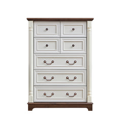 Bellemave® Farmhouse Style 7 Drawer Dresser Chest with Base