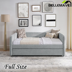 Bellemave® Upholstered Tufted Sofa Bed with Trundle