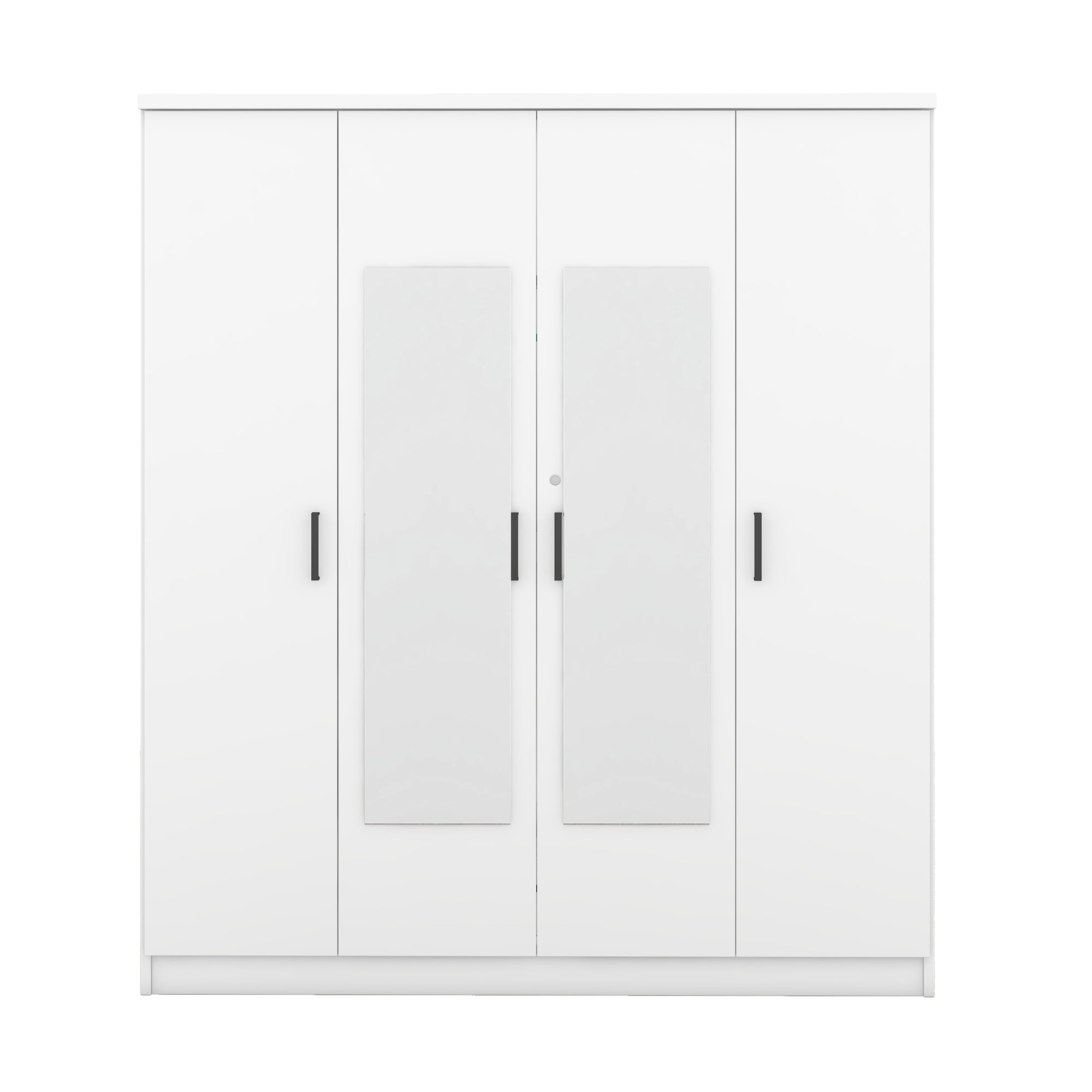 Bellemave® 4-Door Mirror Wardrobe with Shelves Bellemave®