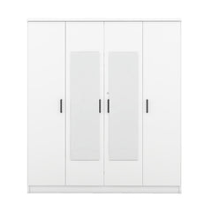 Bellemave® 4-Door Mirror Wardrobe with Shelves Bellemave®