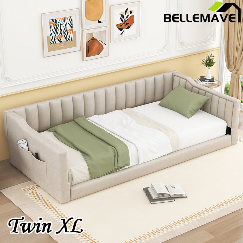 Bellemave® Upholstery Daybed and Side Storage Pocket