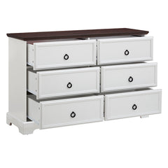 Bellemave® Modern Farmhouse 6 Drawers Chest