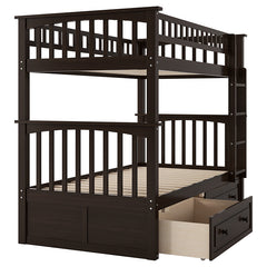 Bellemave® Twin Size Bunk Bed with Drawers(Convertible)