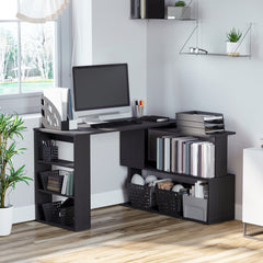 Bellemave® L-Shaped Corner Desk with Storage Shelves Bellemave®