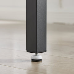 Bar Table and Chairs Set with 4 Bar stools PU Soft seat with backrest, Grey, 47.24'' L x 23.62'' W x 35.43'' H - Bellemave