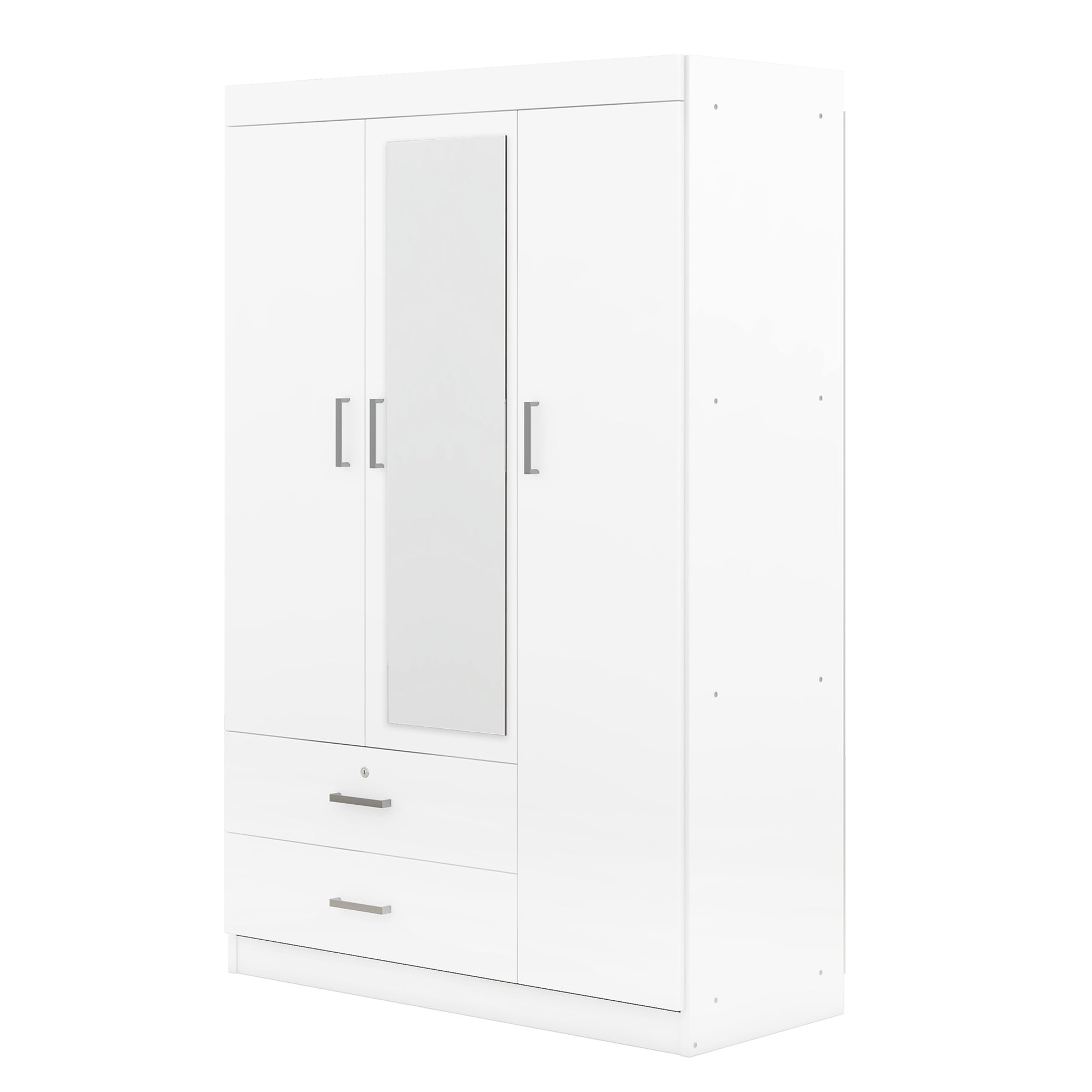 Bellemave® 3-Door Mirror Wardrobe with Shelves Bellemave®