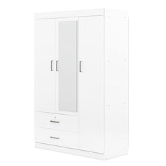 Bellemave® 3-Door Mirror Wardrobe with Shelves Bellemave®