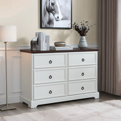 Bellemave® Modern Farmhouse 6 Drawers Chest