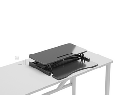 Bellemave® Laptop Stand for Bed Tilting Overbed Table with Wheels, Height Adjustable Tray Bedside Table for Laptop Bed Sofa, WALNUT