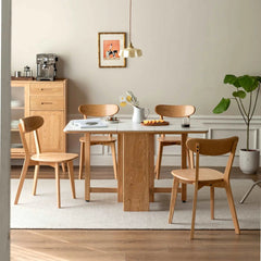 Bellemave® 100% Natural Oak Wood Dirt - Free Wood Chair - Bellemave