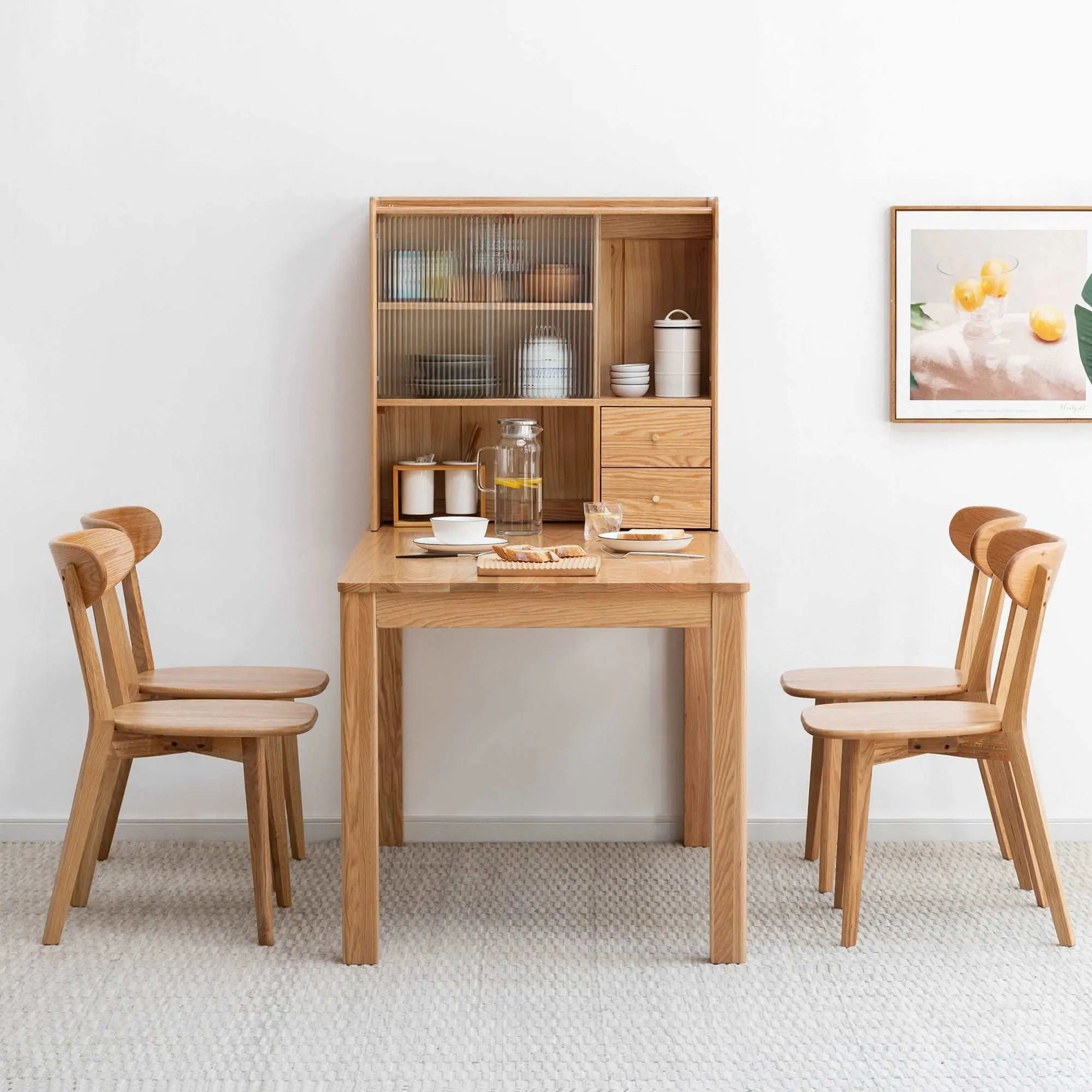 Bellemave® 100% Natural Oak Wood Dirt - Free Wood Chair - Bellemave