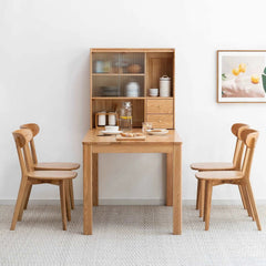 Bellemave® 100% Natural Oak Wood Dirt - Free Wood Chair - Bellemave