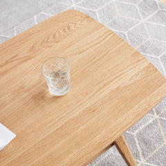 Bellemave® 100% Solid Wood Center Table Low Table with Storage Shelf - Bellemave
