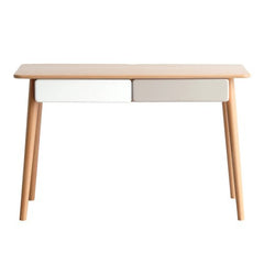 Bellemave® 100% Solid Wood Computer Desk with 2 Drawers - Bellemave