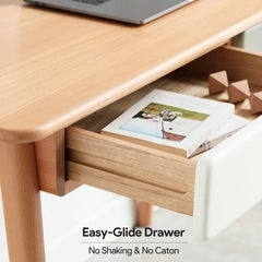 Bellemave® 100% Solid Wood Computer Desk with 2 Drawers - Bellemave