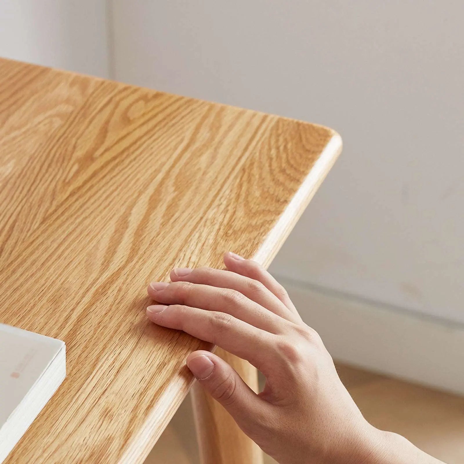 Bellemave® 100% Solid Wood Natural Wood Computer Desk - Bellemave
