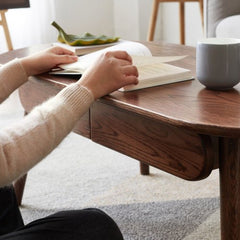 Bellemave® 100% Solid Wood Table with Drawers - Bellemave