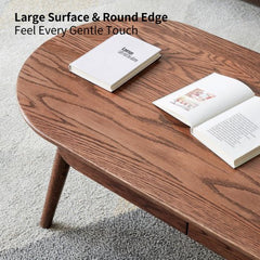 Bellemave® 100% Solid Wood Table with Drawers - Bellemave