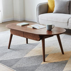 Bellemave® 100% Solid Wood Table with Drawers - Bellemave
