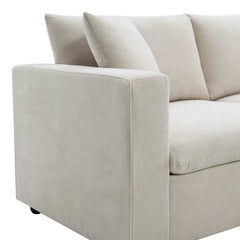 Bellemave® 100.4" Modern Sectional Sofa,L - shaped Couch Set with 2 Free Pillows - Bellemave