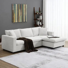 Bellemave® 100.4" Modern Sectional Sofa,L - shaped Couch Set with 2 Free Pillows - Bellemave