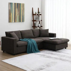 Bellemave® 100.4" Modern Sectional Sofa,L - shaped Couch Set with 2 Free Pillows - Bellemave