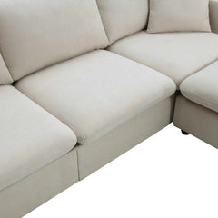 Bellemave® 100.4" Modern Sectional Sofa,L - shaped Couch Set with 2 Free Pillows - Bellemave