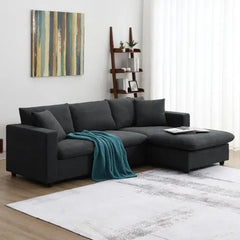 Bellemave® 100.4" Modern Sectional Sofa,L - shaped Couch Set with 2 Free Pillows - Bellemave