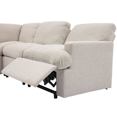 Bellemave® 104" Power Recliner Corner Sofa Home Theater Reclining Sofa Sectional Couches with Storage Box, Cup Holders, USB Ports and Power Socket - Bellemave