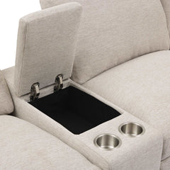 Bellemave® 104" Power Recliner Corner Sofa Home Theater Reclining Sofa Sectional Couches with Storage Box, Cup Holders, USB Ports and Power Socket - Bellemave