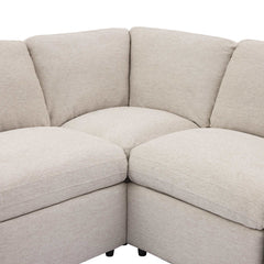 Bellemave® 104" Power Recliner Corner Sofa Home Theater Reclining Sofa Sectional Couches with Storage Box, Cup Holders, USB Ports and Power Socket - Bellemave