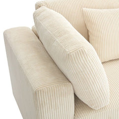 Bellemave® 105" 3 Seater Sofa with Removable Back Cushions and 5 Pillows - Bellemave