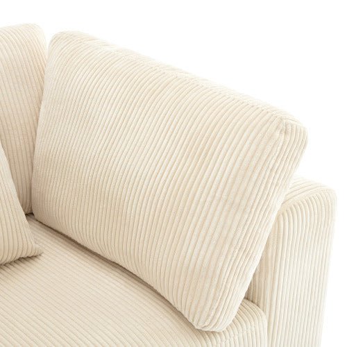 Bellemave® 105" 3 Seater Sofa with Removable Back Cushions and 5 Pillows - Bellemave