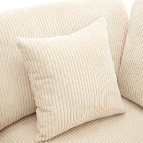 Bellemave® 105" 3 Seater Sofa with Removable Back Cushions and 5 Pillows - Bellemave