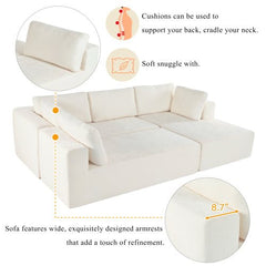 Bellemave® 106.5" Modern Large Modular Sectional Sofa - Bellemave