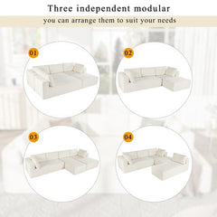 Bellemave® 106.5" Modern Large Modular Sectional Sofa - Bellemave