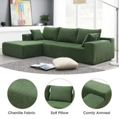 Bellemave® 109" L - Shape Modern Simple Modular Sectional Living Room Sofa Set - Bellemave