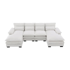 Bellemave® 109.8" Modern U - shaped Sectional Sofa with Waist Pillows - Bellemave