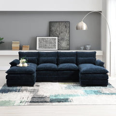 Bellemave® 109.8" Modern U - shaped Sectional Sofa with Waist Pillows - Bellemave