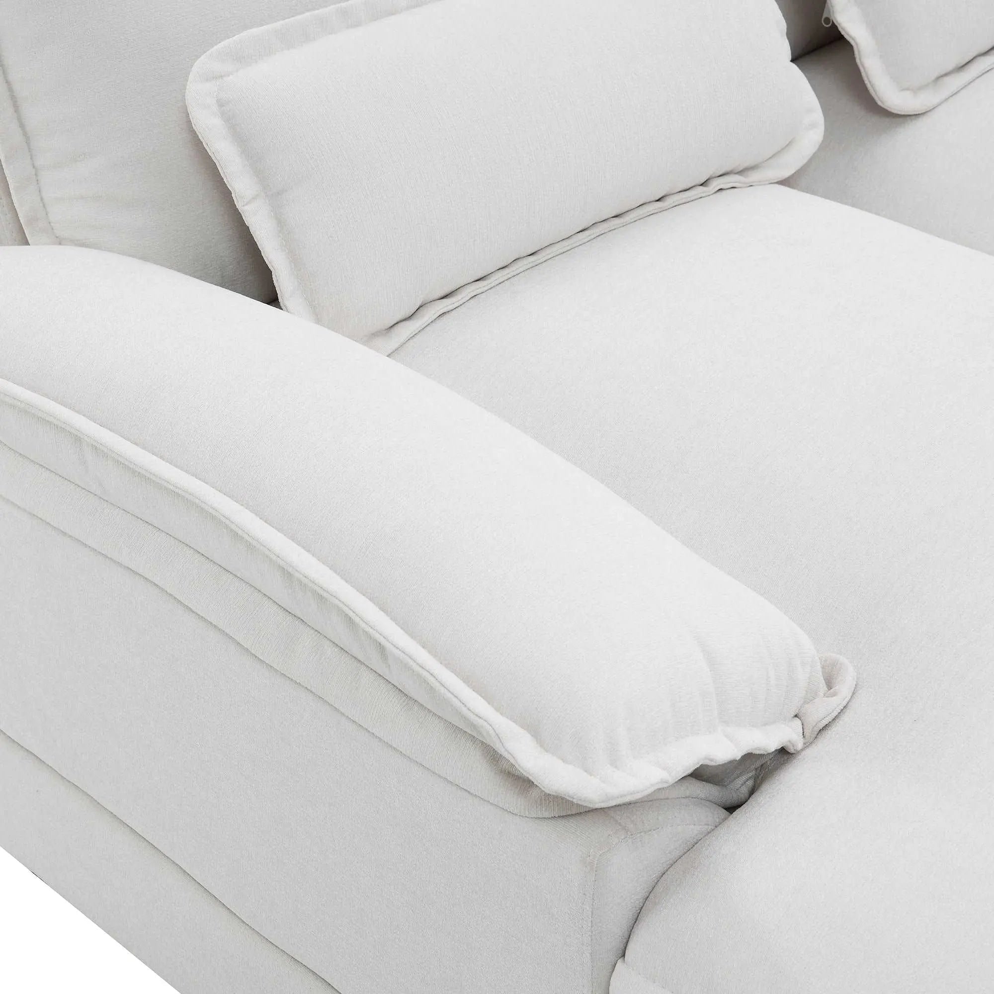 Bellemave® 109.8" Modern U - shaped Sectional Sofa with Waist Pillows - Bellemave