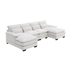 Bellemave® 109.8" Modern U - shaped Sectional Sofa with Waist Pillows - Bellemave